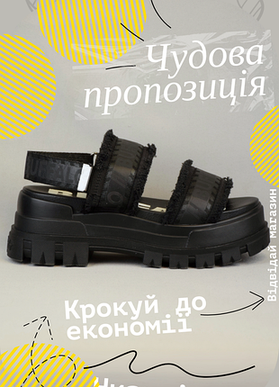 Босоножки buffalo aspha stra черные текстильные сандалии женские на платформе обуви летний оригинал 37 р/24 см new rock dr martens skechers