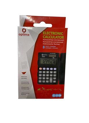 Калькулятор маленький кишеньковий, 8 розрядів 75519 optima