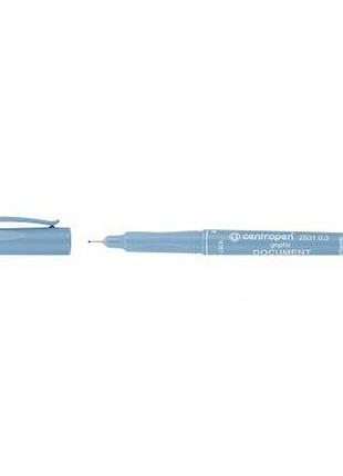 Маркер liner 0.3 мм, чорний лінер для письма centropen