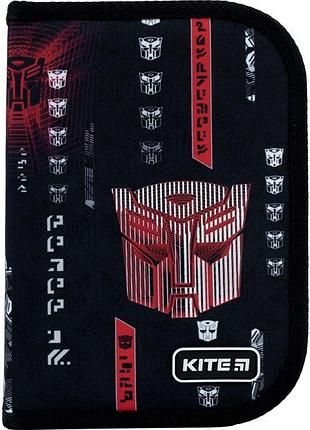 Шкільний пенал книжка 1 відділення, 1 відворот "transformers", tf22-621 kite