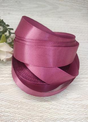 Стрічка атласна 2.5см. сливова (рулон 32 метри), а25-107-32