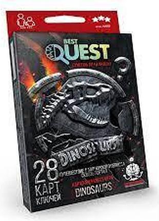 Настільна гра міні quest "dinosaurs" bq-01-04u danko toys