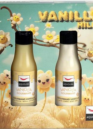 Aquolina gourmand vanilla набір для догляду за шкірою тіла