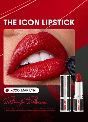 Губна помада marilyn monroe sheglam the icon lipstick — xoxo, marilyn (6045)