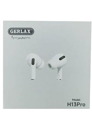 Навушники бездротові bluetooth tws 5.4, зарядний кейс 250 mah, h13 pro, 27570 gerlax