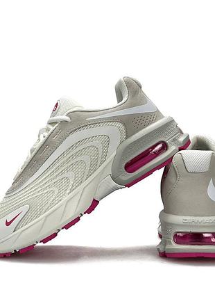 Женские кроссовки nike air max fire white beige pink