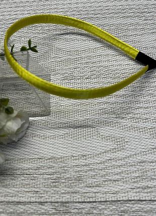 Заготовка для обруча 1см., металева з жовтим атласом