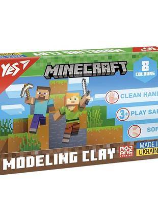 Пластилін 8 кольорів 160 грам "minecraft" 540656 yes