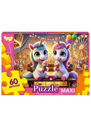 Пазли з великими елементами "єдиноріжки" 60 дет. mx60-11-05 danko toys