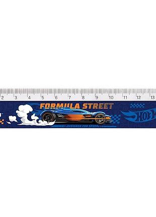 Лінійка пластикова 15 см "hot wheels" hw24-090 kite