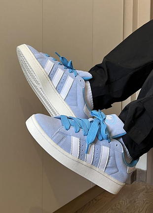 Adidas campus blue white оригінальні кросівки