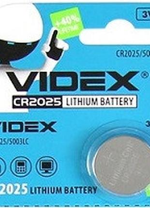 Батарейка cr2025 літієва 3v (за 1 шт.) videx