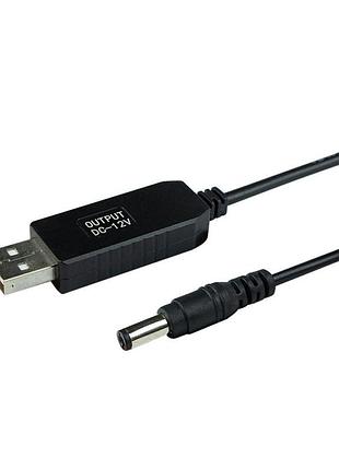 Кабель usb-dc для роутера 5v на 12v / 5.5*2.1мм