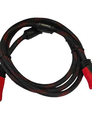 Кабель hdmi- hdmi 1.5m з металевим обплетенням арт 20113