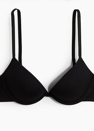 70b-h&amp;m-бавовняний бюстгальтер супер пуш-ап