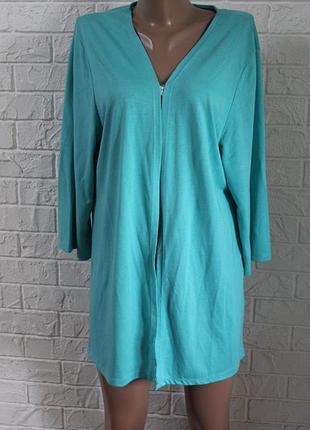 Трикотажна кофта кардиган cotton в ідеальному стані 4xl