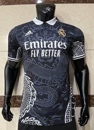 Футболка реал мадрид дракон real madrid special edition black адідас футбольна форма adidas роналдо