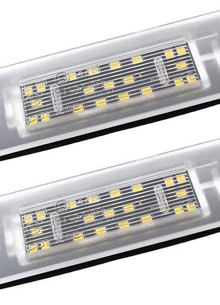 Fiat panda 2003- 2012- фонарьи пидсвичування номерного знака led 2 шт., комплект