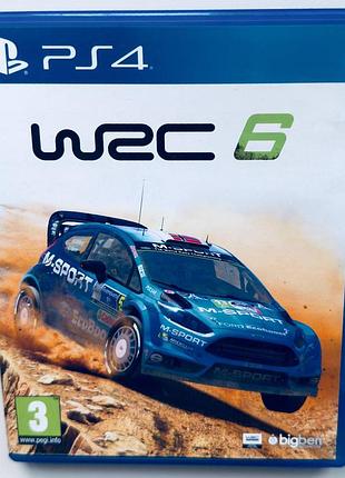 Wrc 6, б/у, английская версия - диск для playstation 4