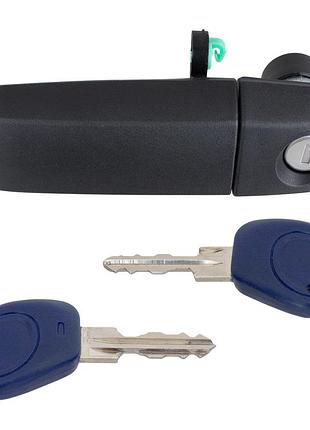 Fiat panda 03-09 зовнішня ручка з keys передня ліва 735371236