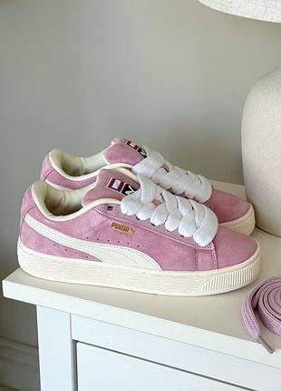 Кросівки жіночі, замш, puma suede xl pink, кроссовки