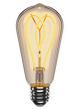 Лампа світлодіодна velmax filament amber петля 21-43-52 st64 4w e27 2700k