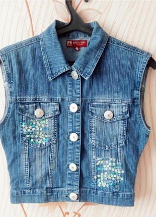 Стильна джинсова жилетка від right way jeanswear