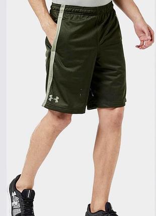 Шорты under armour heatgear tech mesh short army green. l