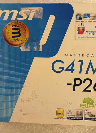 Материнська плата msi g41m-p26