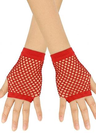 Митенки в сеточку короткие 779