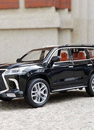 Коллекционная модель lexus lx 570 super sport 1:24 металлическая инерционная машинка джип лексус со светом, звуком