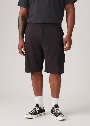 Качественные карго шорты levi's carrier black cargo shorts