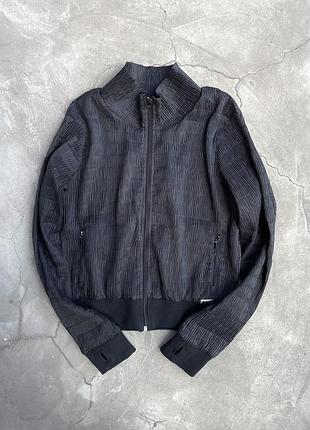Bench: ultra striped facture zip-jacket (pleats, please technique by issey miyake, inspired)