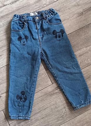 Утепленные джинсы zara