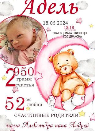 Метрика для дівчинки 2