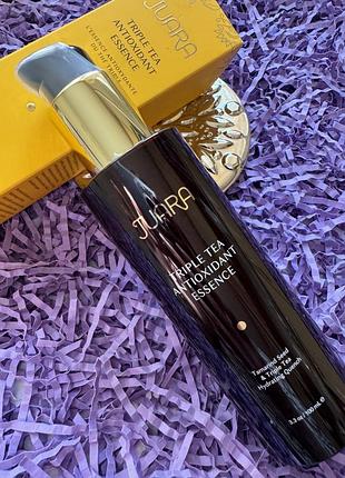 Премиальная многофункциональная эссенция juara triple tea antioxidant essence, 100ml. тонер, тоник, сыворотка