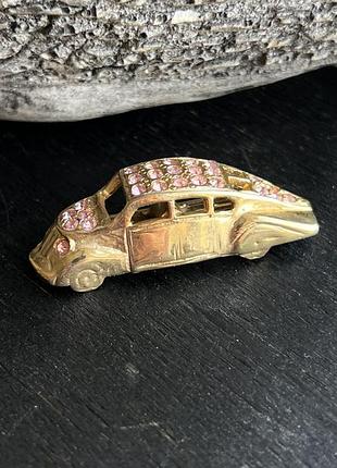Брош вінтаж автомобіль "я їду у майбутнє!"