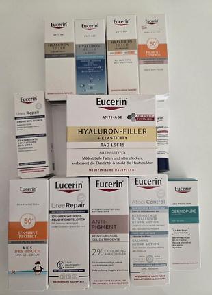 Набор антивозрастной дневной крем для упругости кожи eucerin hyaluron-filler + elasticity spf 15