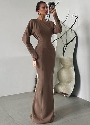 Распродажа платье prettylittlething plt label с рукавами «летучая мышь» и облегающей талией