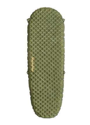 Туристический матрас naturehike cnh22dz018, 183x58x7 см, овальная форма, сверхлегкий, зеленый, артикул 6975641888536