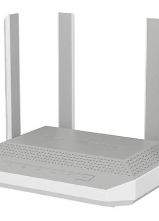 Wifi маршрутизатор с 4 антеннами keenetic titan be7200 kn-1812 white grey 2.4/5 ггц 1x10g ethernet usb 3.2 mu-mimo беспроводной