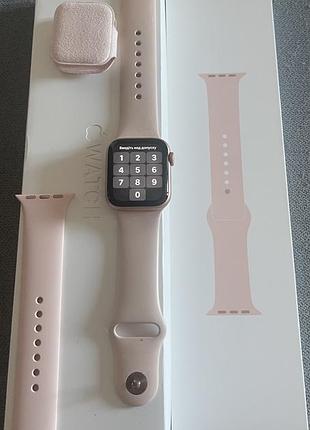 Apple watch series 4 gold aluminum case/pink sand sport band(40mm)