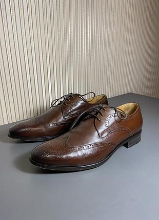 Чоловічі туфлі brogue geox cuoio