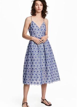 Платье сарафан из прошвы h&amp;m
