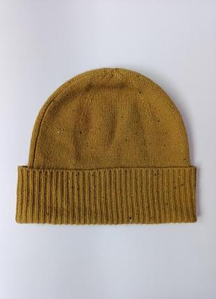 Кашемировая шапка в горчичном цвете cos x falconeri cashmere beanie/из кашемира/кашемир/женский/мужской/унисекс/теплый/люкс