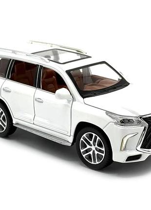 Игрушечная машинка lexus lx 570 super sport 1:24 металлическая модель suv лексус со световыми и звуковыми эффектами, инерционная