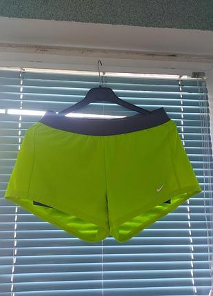 Женские спортивные летние шорты nike just do it dri-fit (m-l)