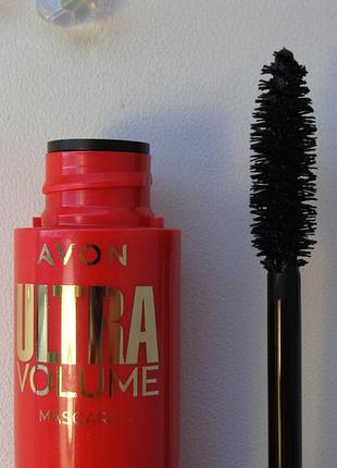 Тушь для ресниц avon ultra volume 10мл черная объёмная