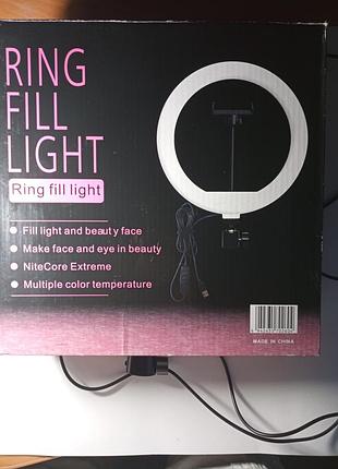 Кільцева led лампа, 26см "ring fill light" (без штатива)