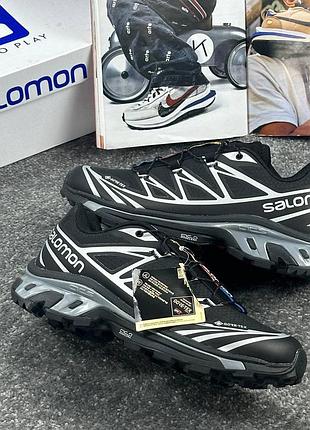 Salomon xt-6  black silver gore-tex